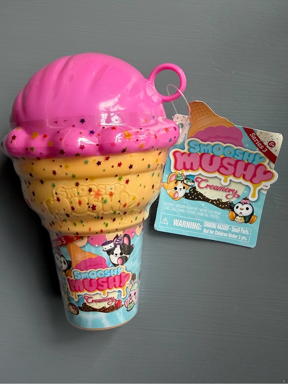SMOOSHY MUSHY Creamery Series 3 SEALED Pink Top New